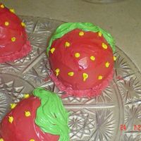 Strawberry Cake Made with mini wonder mold they turned out great