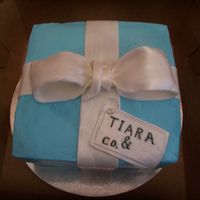 Tiffany Jewelry Box This was done for a sweet 16 birthday, where the theme was Tiffany & Co.