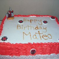 Spiderman simple spiderman cake.