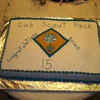 Cub Scout Cake Blue and Gold