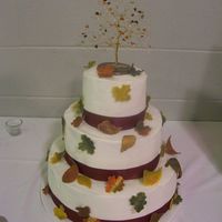 "falling In Love" Wedding Cake This is a cake that I worked on with jaswift. She did all the hard work (baking, dishes, etc.) I just helped with decorations and setup. We...