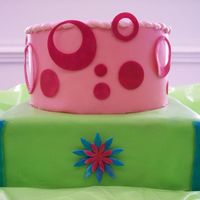 Unfinished Bridal Shower Cake This was going to have a lot more detail on it but after being rushed to do all the decorating and working on the cake, this is all she got...