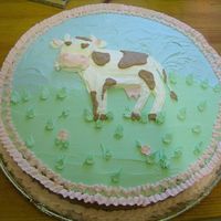 Cow I'm not an artist, but I tried drawing a cow, at the customer's request.