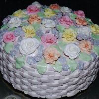 Engagement Cake I didn't know that I may not put gum paste in the fridge. Well, this cake spent two days (!) there, and the flowers and leaves were...