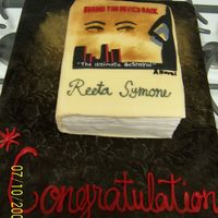 Behind The Devil's Back Book Cake A new rising author had her book signing here in Atlanta and wanted a cake for the celebration. This was a replica of the book made out of...