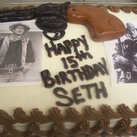 John And Clint Birthday Cake He wanted a John Wayne and Clint Eastwood Birthday Cake. Cool kid!