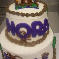 3 Monkeys Baby Shower Cake