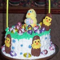 100_0720.jpg Easter 2009Buttercream icing over a chocolate cake
