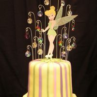Tinkerbell Topper Top tier with crystal topper