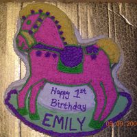 1St Birthday Cake I made this cake for my daughter's first birthday, it was the second cake I made