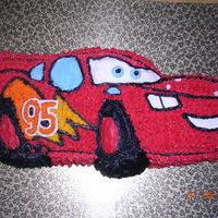 Lightening Mcqueen I made this cake for my son's 3rd birthday. We celebrated twice, this is the first cake I made.