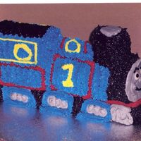 Part 1 Of 2 Thomas The Train My nephews third birthday I did the train just for him and a sheet cake for the rest of the guests.