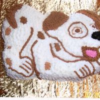 Puppy Cake All my nephew asked for was a puppy cake. I used a shaped pan. Tried to make it look like his new puppy.