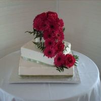 Square Wedding Cake This is my first wedding cake. Thanks for all the help to my many many questions on how to do this and especially to Sharon Z. for her...