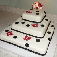 Secret Garden Cake is decorated with buttercream and fondant accents. A light was added by using a nightlight from the "Secret Garden" nursery...