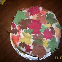 Autumn Leaves I made a butter cake with a pumpkin spice mousse. The frosting is cream cheese buttercream. The effect of mousse and frosting is like...