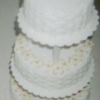 Dogwoods Basketweave with white chocolate dogwoods