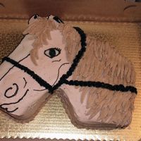 Horse this is my first attempt at a horse... I think it turned out pretty good. I can't remember the inspiration cake, but I will post that...