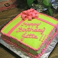 Bow's N Birthdays My daughter asked for a very simple bday cake. This was her exact demand!!!