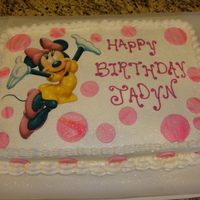 Minnie Mouse Minnie Mouse cake for my grandaughters 1st birthday.