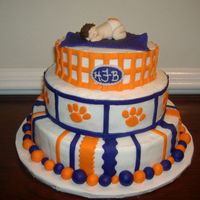 Clemson Baby Shower This cake was so much fun to make. It was for a baby shower for a couple in our Sunday School class at church who decided to go with a...