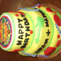 Wiggles Birthday This cake was for twin boys' 2nd birthday