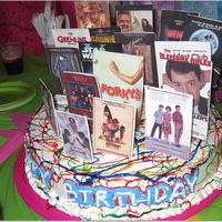 80's Cake This was a cake that I did for a 35 birthday party with an 80's theme. The cake and the party was a big hit.