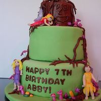 Fairy Forest Cake Fairies are gumpaste with rice paper wings. Fondant covered. Inspired by "rainbow magic" books by daisy meadows my daughters...