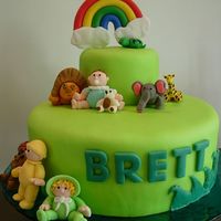 Noah's Ark Baby Shower Cake This was for a friends baby shower. It was a noah's ark theme. These are my first animals I have realy made. My friend helped me with...