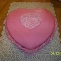 Pink Heart Pink fondant heart