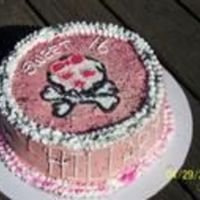 Pink Skull GIRLY CAKE FOR MY NEICE