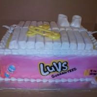 Pampers this was my first attemp to make this. Thanks to the CCers that have already accomplished this. This was 2 9x13 cakes (1chocolate and 1...