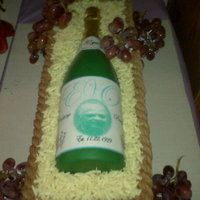 Wine Bottle This cake was made for my Grandma's 80th Birthday. The bottle is solid chocolate and the label is an edible image.