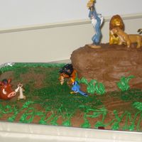 Lion King Cake It's been the Year of the Lion King at our house, so I made this cake for my daughter's fifth birthday. I used some of her LK...