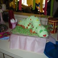 Whoops! Here's the cake in its entirety! Grabbed the wrong photo by mistake. The previous photo is the "after" shot.