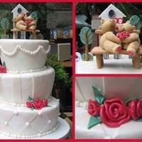 Whimsy Bear Cake This is a cake me and my friend made for a client who likes bears :)