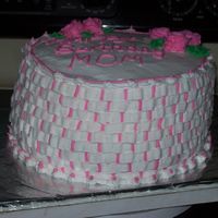 Moms Bday all buttercream.. for a friends mom. tfl...first time with more than 1 color on the basket weave...