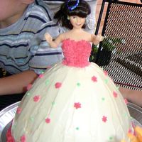 Princess Cake Set of triplets in family. The two boys picked out there cake, so I decided to make the girl her very own cake...Made it of icecream with...