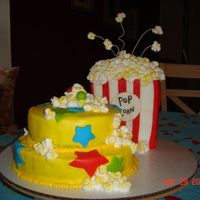 Pop On Over! My first decorated cake! For my DD birthday. French vanilla with buttercream and fondant.Thanks to all of you CC's who inspired me...