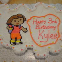 Dora Cupcake Cake This is a Dora Cupcake Cake.