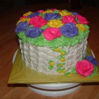 Dscf0029.jpg Chocolate cake nwith cherry filling and butercream icing.