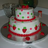 Strawberry Cake My niece wanted a Strawberry Shortcake Party. I had just moved out of my house and forgot about making her cake so this is what I came up...