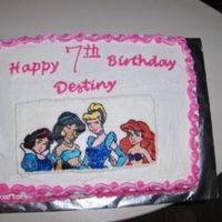 Disney Princess Birthday Cake 