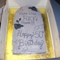 Over The Hill Headstone 