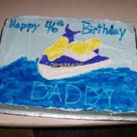 Jetski Birthday Cake 
