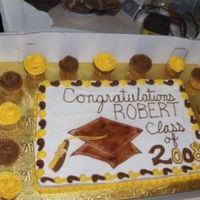 Airbrushed Graduation Cap With Fondant Tassel 