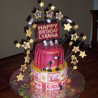 High School Musical This birthday cake had working stage lights
