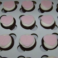 Baptism Cupcakes Mini cuppies to go with the baptism cake. I haven't made mini's in a while and forgot just how cute they are!