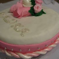 First Fondant Roses This is my first attempt on fondant roses. I offered it to my daughter's child minder for her birthday. Chocolate cake from scratch ,...