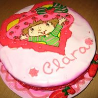 Strawberry Shortcake I tried to cover the cake with a home-made whipped cream but missed out on consistency - too leaky. My 2nd attempt on buttercream frozen...